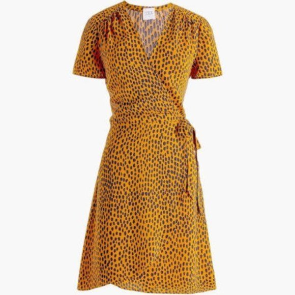 J. Crew Factory Dresses & Skirts - J Crew Factory Drapey Twill Wrap Dress 6